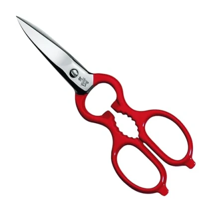 Image of ZWILLING Multi Purpose scissors, Universal Length: 20 cm, Stainless Special Steel, Silver/Red, Kitchen utensil, Silver / Red, 90 mm