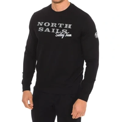 Image of NORTH SAILS Long sleeved crew neck sweatshirt 9022970 men Black