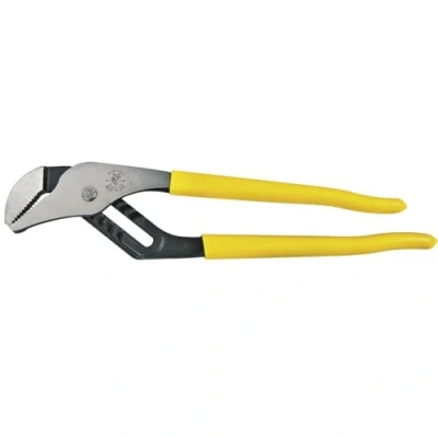 Image of Klein Tools D502 12 Pump Pliers, Dipped Inch Tongue and Groove, Yellow