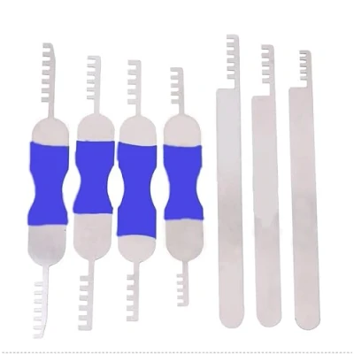 Image of TPM Go 7pcs Comb Lock Pick Set Rake Picking Door Tool Locksmith Tools