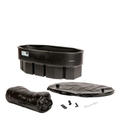 Image of Kingspan Ferham Cold Water Cistern Oval Comes with Lid, Jacket, Backing Plate and Byelaw 30 Fittings FC40g