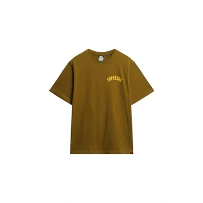 Image of Superdry Men&#039;s Printed T Shirt, Fir Green, S