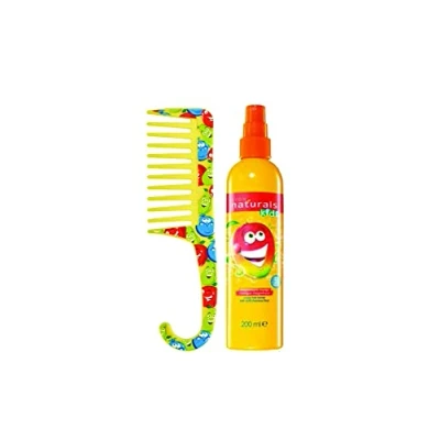 Image of Natural Kids Hair Care Sets Shampoo Conditioner Detangler Spray (Detangler &amp; Comb)