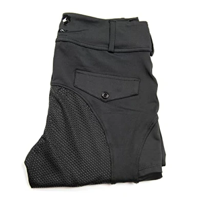 Image of Oypla Coco Equestrian Black Ladies Womens Kids Horse Riding Tights Jodhpurs Breeches Leggings XXS