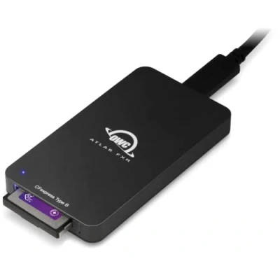 Image of OWC Atlas FXR Thunderbolt (USB C) + USB 3.2 (10Gb/s) CFexpress Card Reader