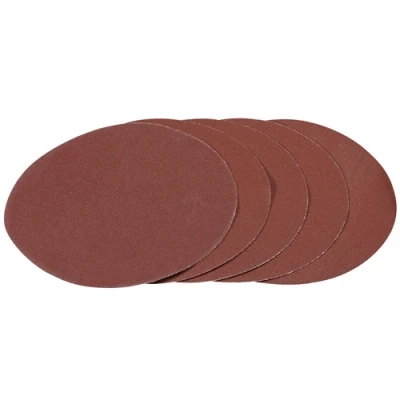 Image of Draper Hook and Loop Aluminium Oxide Sanding Discs, 180mm, 120 Grit (Pack of 5)