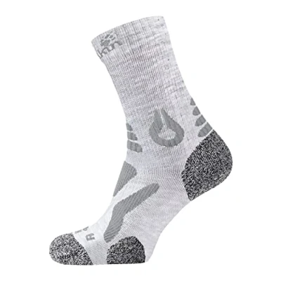 Image of Jack Wolfskin Men&#039;s Hiking Pro Classic Cut Socks Unisex, Light Grey, 35 37