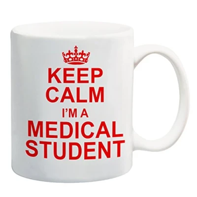 Image of Keep Calm I&#039;m A Medical Student Red Mug Gift Present Doctor