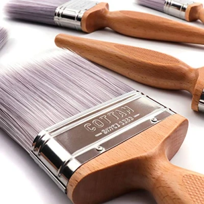 Image of COTTAM Premium Paint Brush Decorating Set (1x3&quot;, 2x2&quot; and 2x1&quot; Brushes) Professional Brushes For Gloss &amp; Emulsion Paints