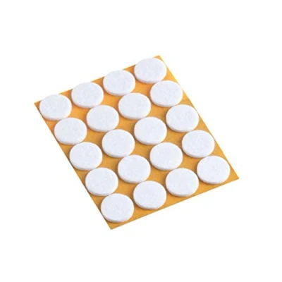 Image of Meister Felt Glider self adhesive, Ø 35 mm, white, 20 pieces, 645256