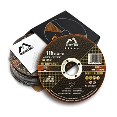 Image of Merryland Cutting Disc 115 Metal for Angle Grinder, X 1.6 22.23 mm Wheel 25 Pieces, INOX Stainless Steel Iron 4.5 inch Type 41, Expert Line E12071642