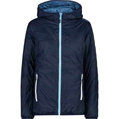Image of CMP Women&#039;s reversible hooded jacket, Cielo Dusty Blue, 42