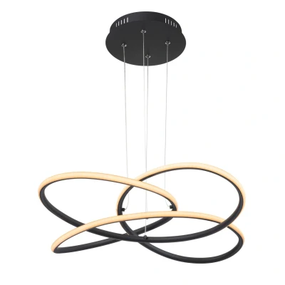 Image of Panda Pendant Ceiling Light Matt Black LED 3000K