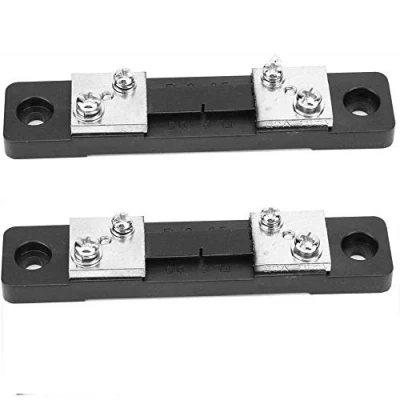 Image of DollaTek 2Pcs FL 2 50A 75MV DC Current Shunt Resistor For Ampere Panel Meter