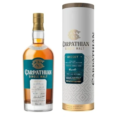 Image of Carpathian Single Malt, Cask Whisky Italian Wine Collection Barolo Finish 700ml 46% ABV (Romanian Whisky)
