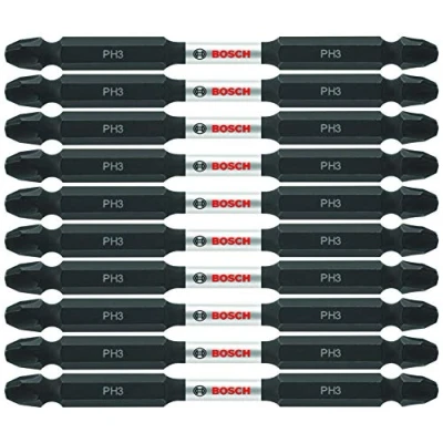 Image of BOSCH ITDEPH335B 10 Pack 3 1/2 in. Phillips #3 Impact Tough Double Ended Screwdriving Bits