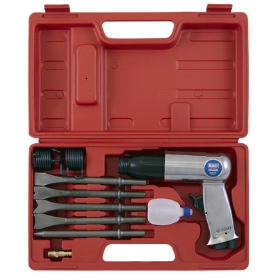 Image of Sealey Air Hammer with Chisels Long Stroke