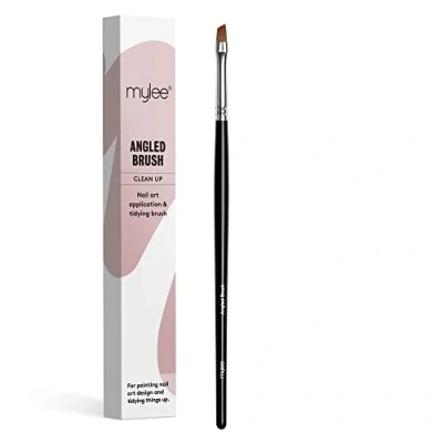 Image of Mylee Brush for Gel Nail Art &amp; Polish Application, 7 Designs, Oval, Angled, Ombre, Fine, Professional Quality Manicure Painting Tool, Liner Drawing Pen, Home Salon Use
