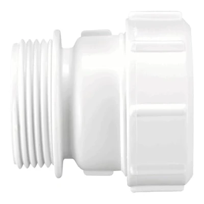 Image of McAlpine S31U Straight Connector BSP Male x Universal 1.25 inch, White