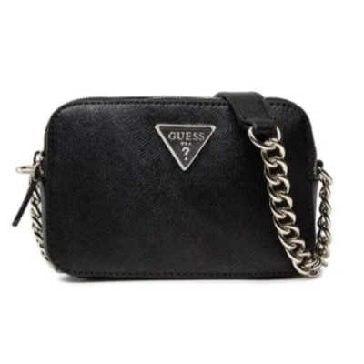 Image of Guess Noelle Crossbody Camera Across body bag, Women&#039;s, Size: One Size, Black