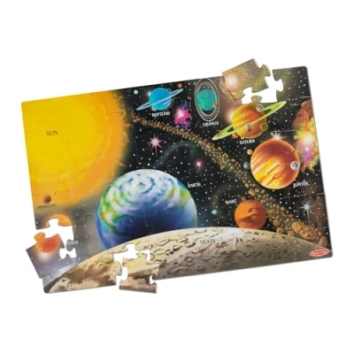 Image of Melissa &amp; Doug Solar System Floor (48 pc) Puzzles Cardboard 3+ Gift for Boy or Girl