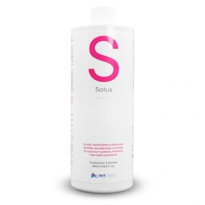 Image of NT Labs Satus, Aquarium Filter Bacteria, Rapidly Establishes &amp; Enhances filters, Accelerates Maturing of Systems, Prevents New Tank Syndrome, Suitable for Freshwater Marine (500ml)