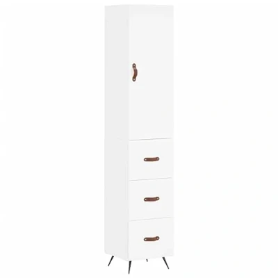 Image of vidaXL Highboard Sideboard Cupboard Storage Cabinet White Engineered Wood