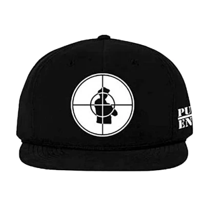 Image of Public Enemy Baseball Cap Solid Target Official Black Unisex Snapback One Size