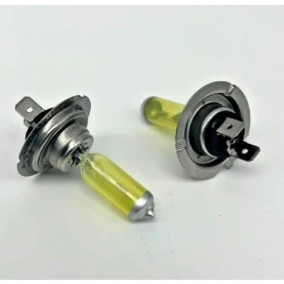 Image of MSA Super Yellow H7 Car Headlight Bulb 2300K 499 12v 100w (Twin)