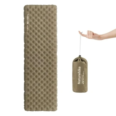 Image of Naturehike Camping Sleeping Mat Ultralight Inflatable Air Mattress Waterproof Durable with 3.2 R Value for Trekking Hiking Backpacking