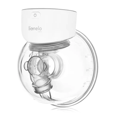 Image of Lionelo Fidi Free Simple Hands Electric Breast Pump, Portable 2 Phase Milk Pump with 9 Massage Levels, 3 Silicone Flanges (24mm, 21mm, 17mm), LED Display, 180ml Capacity, Energy Saving, BPA