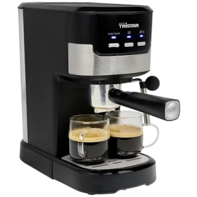 Image of Tristar Espresso Machine 2 Cups at a Time Fits Nespresso Capsules and Ground Coffee Cup Warmer Dishwasher Safe 20 Bar 1100 W CM 2278