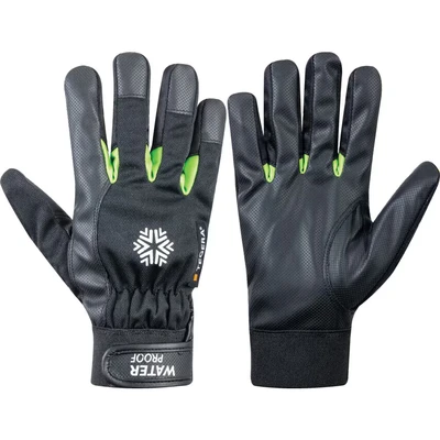 Image of Ejendals 517 11 Size &quot;Tegera 517&quot; Synthetic Leather Glove Black/Green