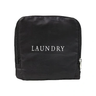 Image of Miamica Travel Laundry Bag, Black AOP, One Size, Bag