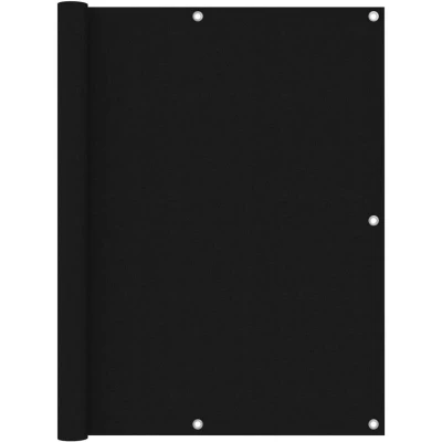 Image of vidaXL Balcony Screen Black 120x400 cm Oxford Fabric