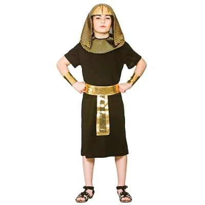 Image of Wicked Costumes Boys Egyptian King Fancy Dress Costume Medium (5 7 Years)