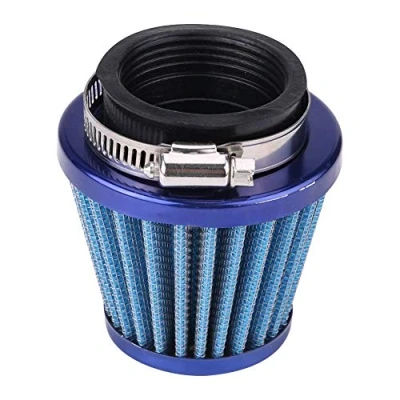Image of 44mm Motorcycle Air Filter for Gy6 150cc ATV Quad 4 Wheeler Go Kart Buggy Scooter Moped (Blue)