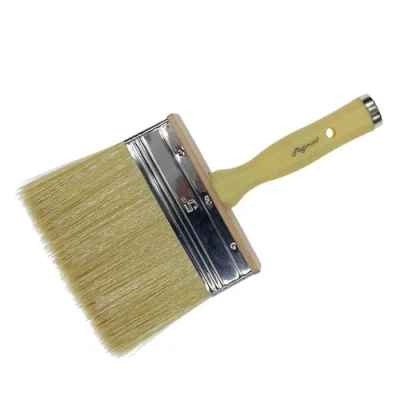 Image of Magimate Deck Shed Fence Paint Brush for Applying Stain, 5 inch Medium Size Walls Limewash Furniture Smooth Application, Handle Threaded Attaching Extension