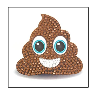 Image of Crystal Art Poo DIY Motif Sticker Kit 9x9cm