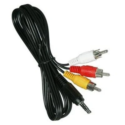 Image of TV Lead for JVC GZ MG27 Handycam Camcorder AV/AUDIO VIDEO Connecting Cable Length: 1.5m