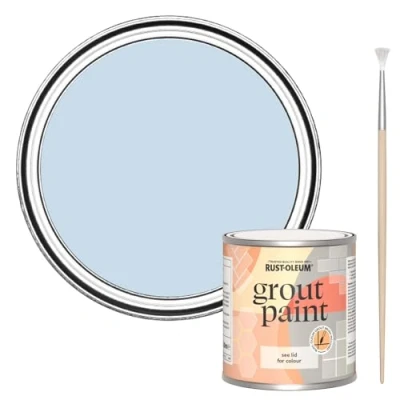 Image of Rust Oleum Blue Ultra Durable Grout Paint Sky 250ml