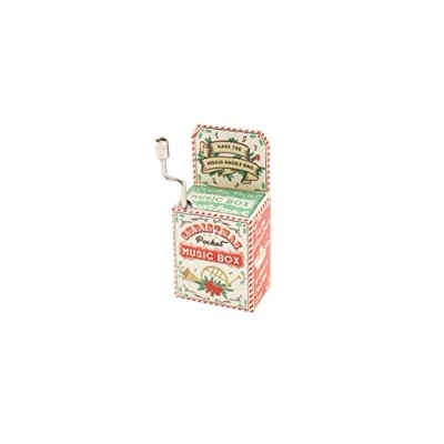 Image of CGB Giftware Christmas Music Box &#039;Hark The Herald Angels&#039; Joy To World Range Wind Up Novelty Gift Secret Santa GB03000