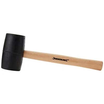 Image of Silverline Black Rubber Mallet 24oz (680g)