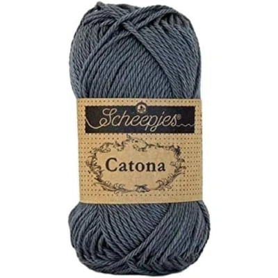 Image of Scheepjes Catona 393 Charcoal Yarn 1x25g