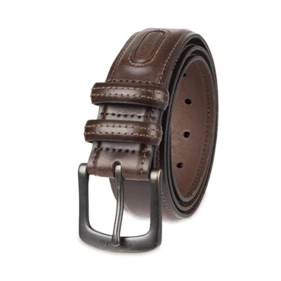 Image of Columbia Men&#039;s Classic Logo Belt Casual Dress With Single Prong Buckle for Jeans Khakis, Brown, X Large (42 44)