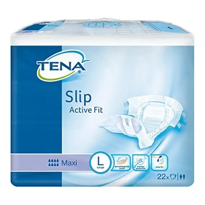 Image of TENA Slip Active Fit Maxi (PE Backed) Large Case Saver 3 Packs of 22