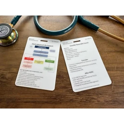 Image of Advanced Life Support (ALS) Healthcare, Nursing, Medical Educational Pocket Card