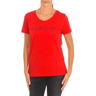 Image of North Sails Womenss short sleeve t shirt 9024330 Red Size X Large