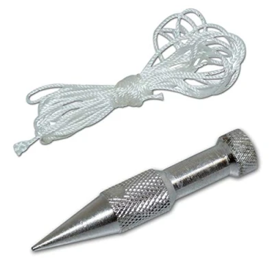 Image of 5oz Plumb Bob and Line Set Ideal for Checking Vertical Building Structures