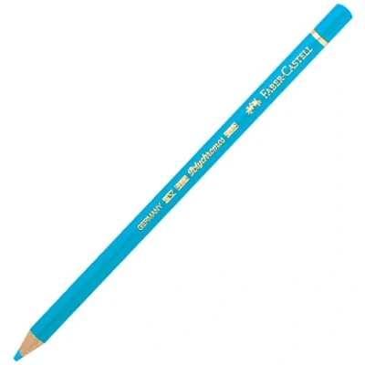 Image of Faber Castell Art &amp; Graphic Polychromos Colour Pencil, (145), Light Phthalo Blue, For Art, Craft, Drawing, Sketching, Home, School, University, Colouring